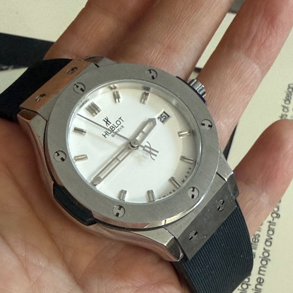 Hublot Classic Silver and Black Watch